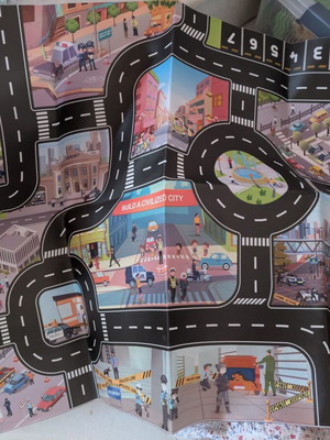 City Play Mat with Traffic Signs like new