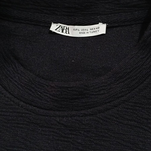 Zara Textured Jacquard Co-ord set, unisex, black
