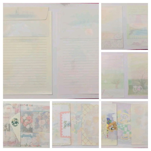 Letter collection new, many sets with sheet and envelope