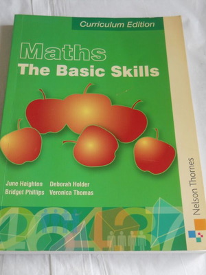 Math The Basic Skills book used, English