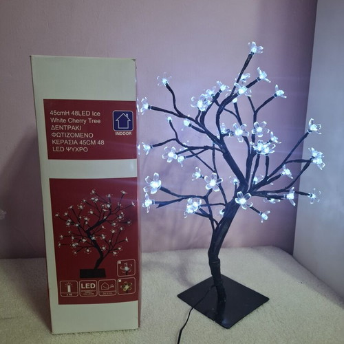 Cherry LED Lighted Tree with Cool White Light
