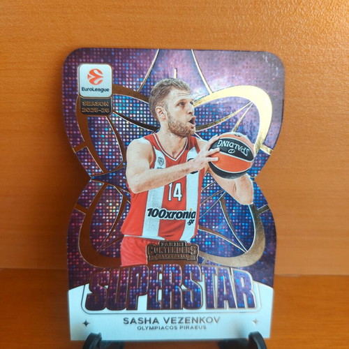 2025-26 Contenders Euroleague Olympiacos Vezenkov Superstar and Red Parallel cards new