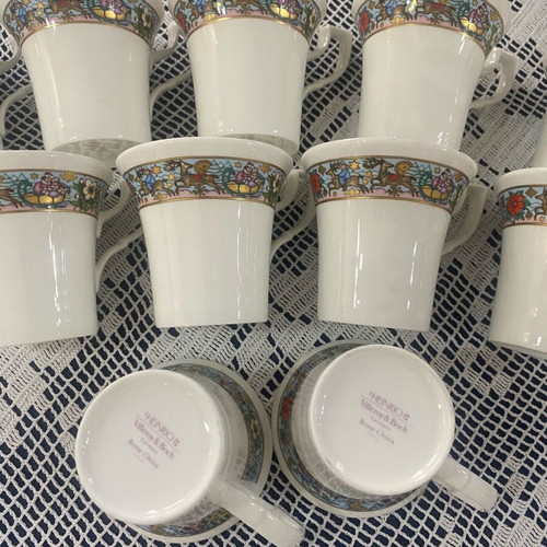 Villeroy&Boch Henrich Chine Bone Cups new, pack of 11, Christmas design
