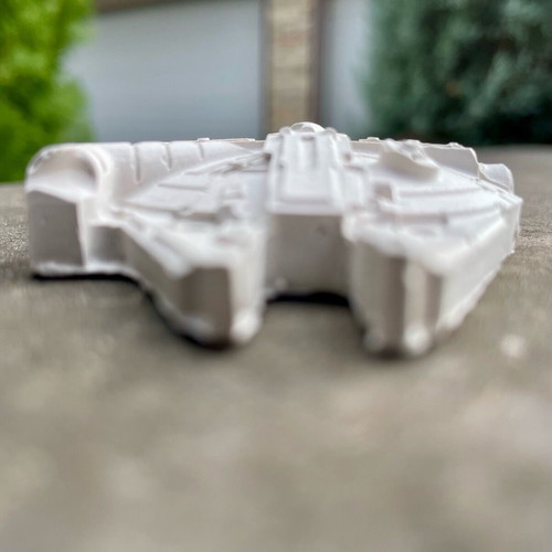 Millennium Falcon Star Wars gypsum creation new, grey colourway