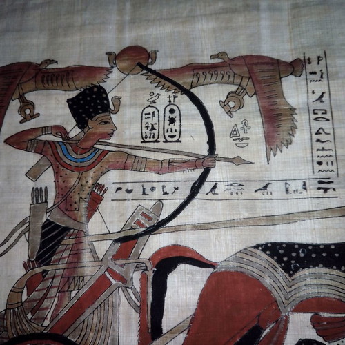 Egyptian battle-themed papyrus