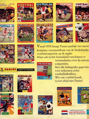 Panini Sticker Album Voetbal Nederland 1990 like new, collectible