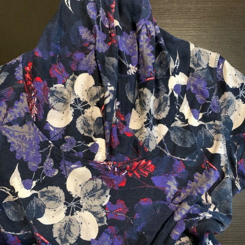 Cecil T-shirt size S like new, multicolor with purple