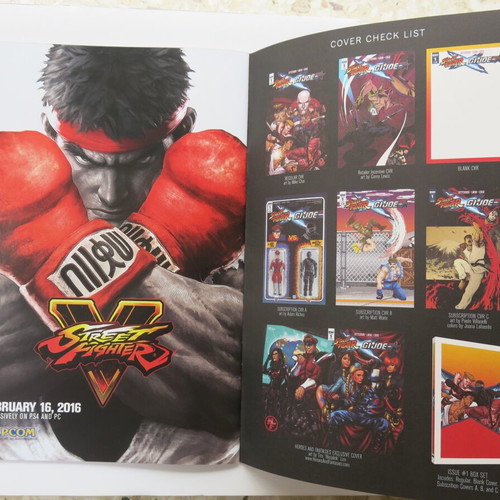 Street Fighter/G.I.Joe Blank Sketch Cover Variant 2016 like new, English