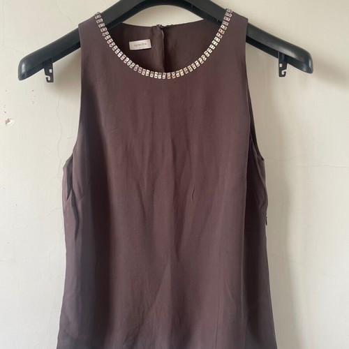 Caractere silk top brown like new, size 46