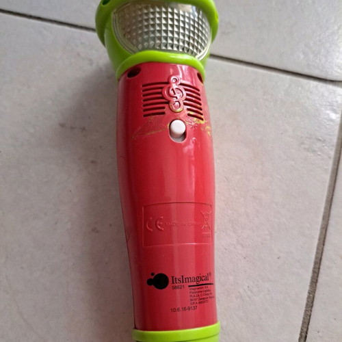 Children's microphone used for learning and fun with sounds
