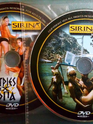 Greek erotic DVDs like new, pack of 2 bold movies