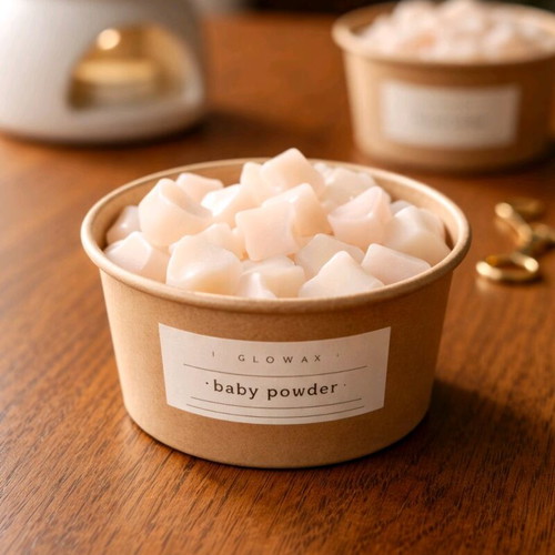 Wax melts 100gr από 100% φυτικό κερί με άρωμα baby powder καινούργιο