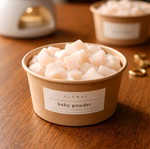 Wax melts 100gr από 100% φυτικό κερί με άρωμα baby powder καινούργιο