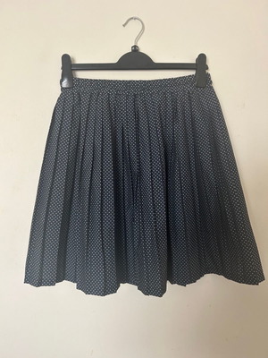 Casanova skirt used, pleated, black with white polka dots, size M