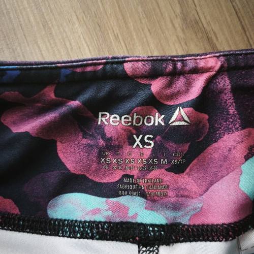 Reebok sports leggings, multicolor, size XS