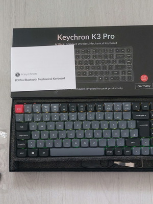 Keychron K3 Pro mechanical keyboard new, Bluetooth wired, QMK programmable