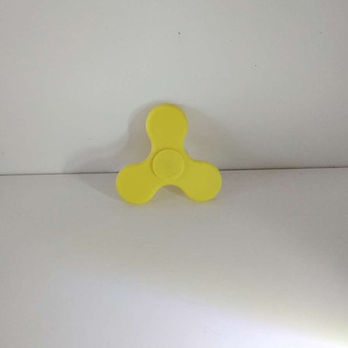 Fidget spinner new, yellow, 3D printed