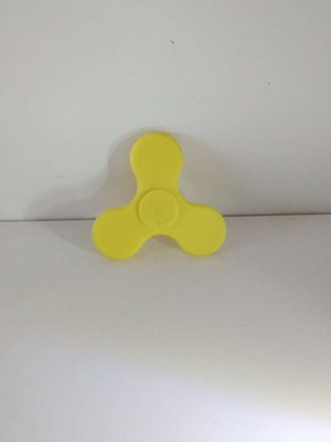Fidget spinner new, yellow, 3D printed