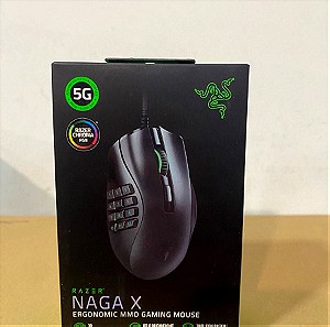 Razer Naga X RGB Gaming Ποντίκι 18000 DPI Μαύρο σφραγισμένο