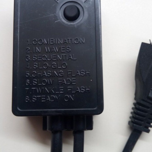 Two-channel light controller 230 volt with cable waterproof 7 mode new