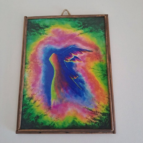 Mini prints like new, set of 4 colorful wall decorations approx. 10×14cm
