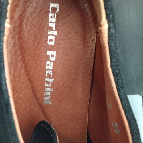 Carlo Pachini women's suede pumps size 39 used, black and grey