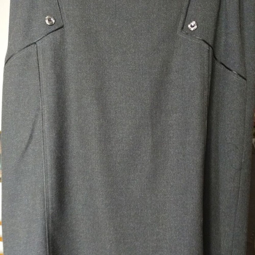 Vintage 3-piece set Vagias Collection gray suit and NOS green blouse size 50