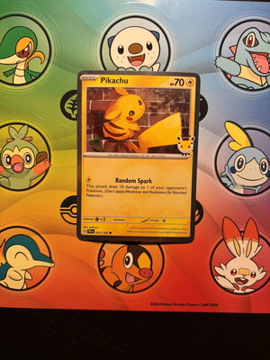 Pikachu Pokemon Day 2026 συλλεκτική προωθητική κάρτα Swirl καινούργιο