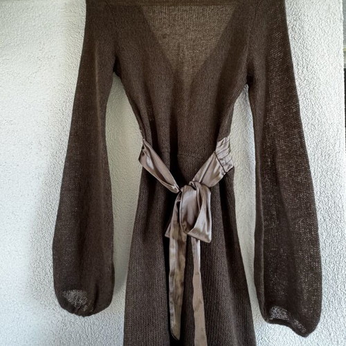 BSB Collection brown knitted midi dress