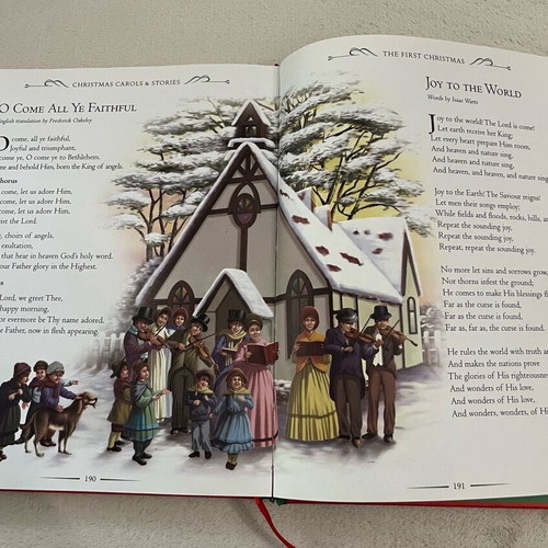The Children's Illustrated Treasury of Christmas Carols & Stories children's book used, English