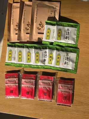 Japanese bath products new with green tea and Bali bath salt gift