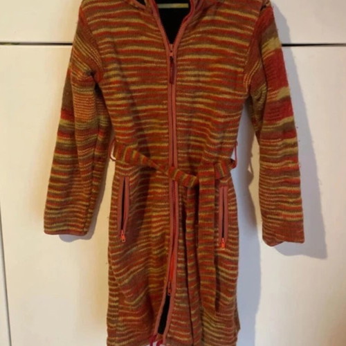 Uttam London 100% wool knitted coat with hood used