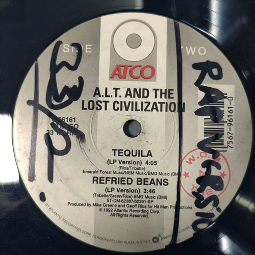 A.L.T. & The Lost Civilization Tequila 12'' Vinyl Maxi Single used, Hip Hop