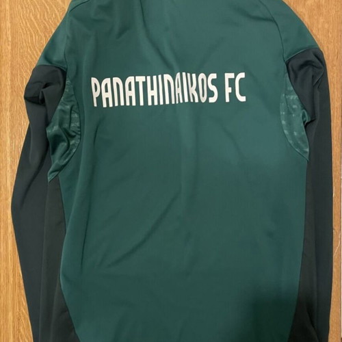 Adidas Panathinaikos long-sleeve 1/4 zip training top like new, large