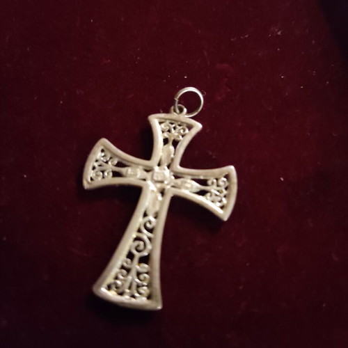 Silver cross 925 handmade with enamel new