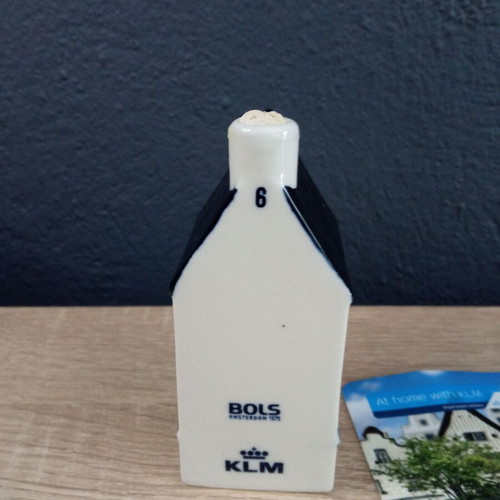 KLM Blue Delft Holland Amsterdam porcelain miniature house used