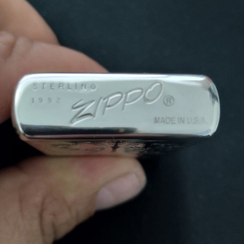 Zippo Sterling Silver Lighter 1992 New