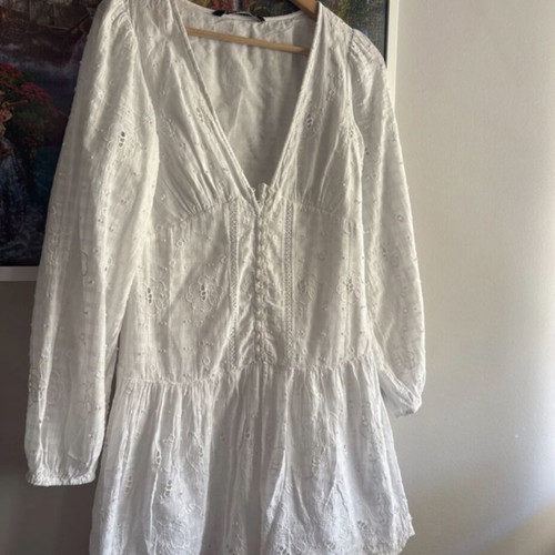 Zara boho white mini skirt new, size XS EU