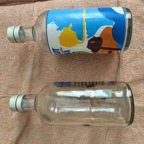 Absolut Vodka 700ml bottles like new, collectible, set of 2