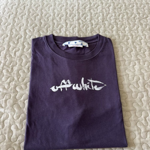 Off-White t-shirt medium, like new, purple