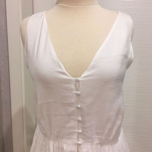 Massimo Dutti dress 100% cotton with embroidery, like new, size 38