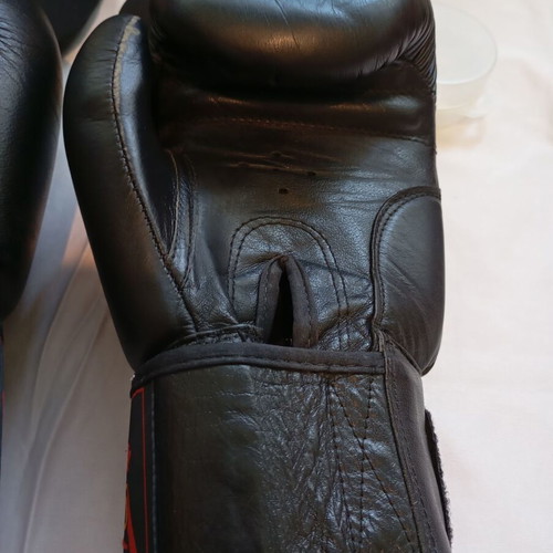 Kick Boxing set Olympus with gloves 10-OZ, shin guards, wraps & mouthguard used