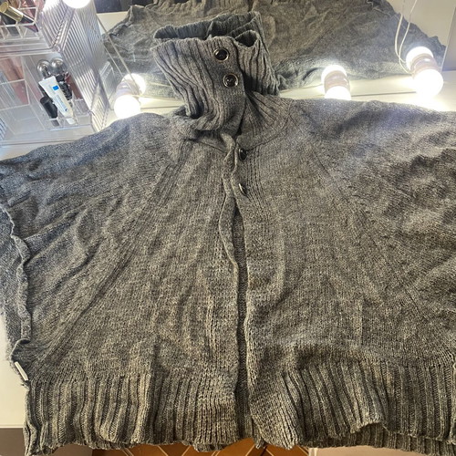 Gray cardigan sweater, size M / 38 / 10
