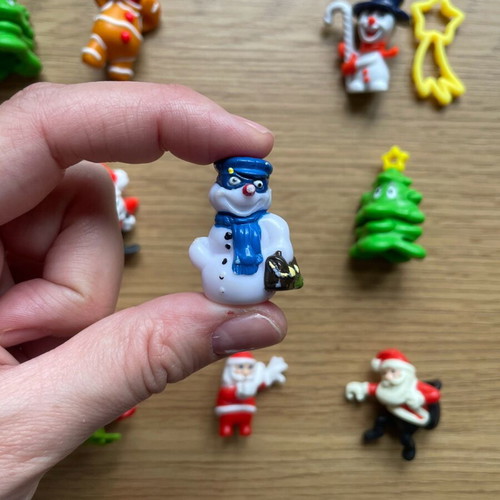 Kinder Surprise Christmas edition figures used, pack of 26