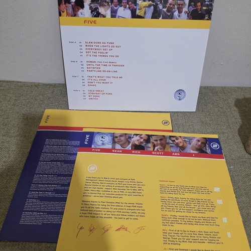 Five 5ive Vinyl double LP limited edition, like new