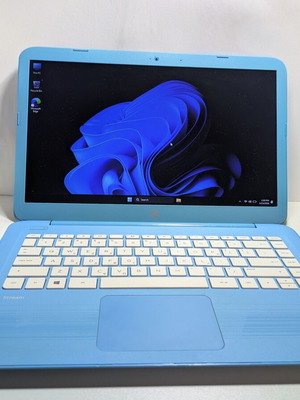 HP Stream 14 laptop μεταχειρισμένο, μπλε, Intel Celeron, 2GB RAM, Windows 11