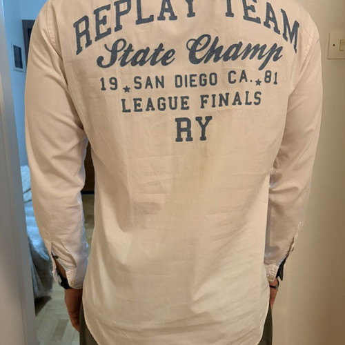 Replay men's shirt, regular fit, pink