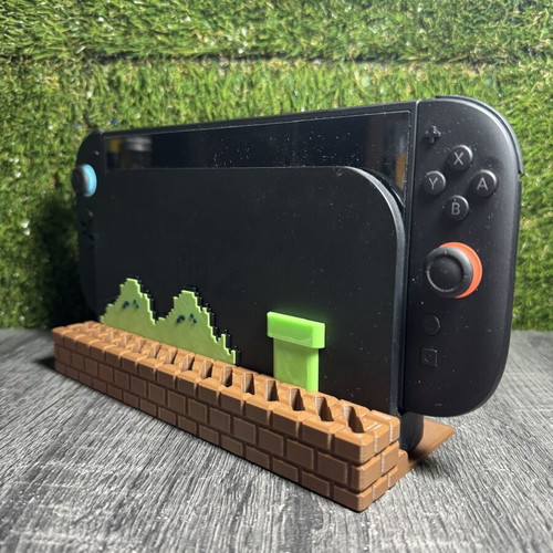 Nintendo Switch 2 Dock Base with Super Mario Design and 12 Cartridge Holders made to order