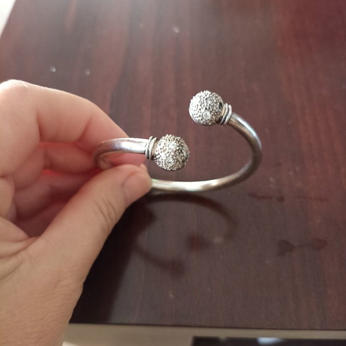 Silver cuff bracelet, 1990s