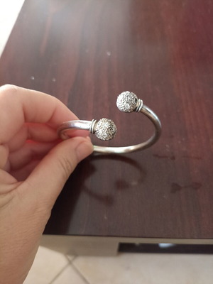 Silver cuff bracelet, 1990s